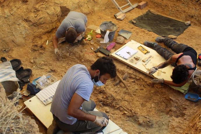 Archivo - Imagen de archivo de trabajos de excavación de una fosa