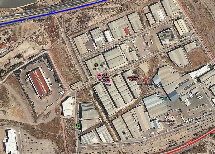 Lugar en el que ha tenido lugar el incendio