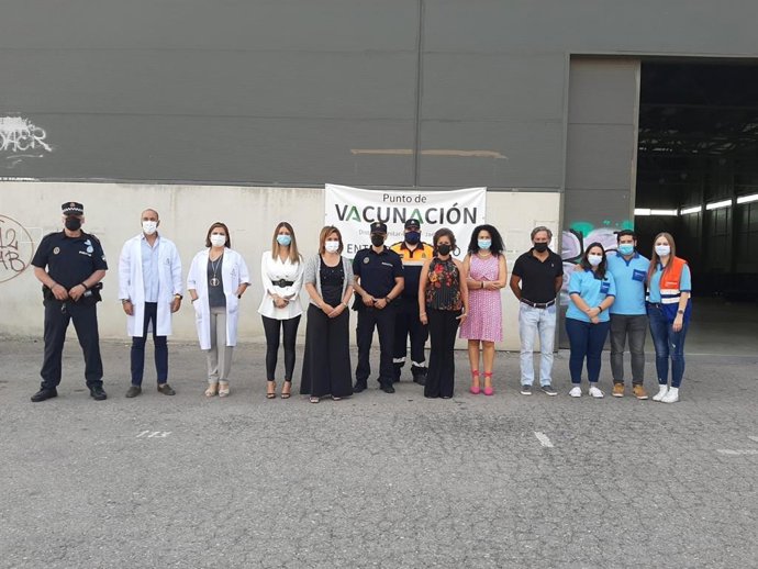 Cierre del punto de vacunación de covid-19 en el Jaén Arena.