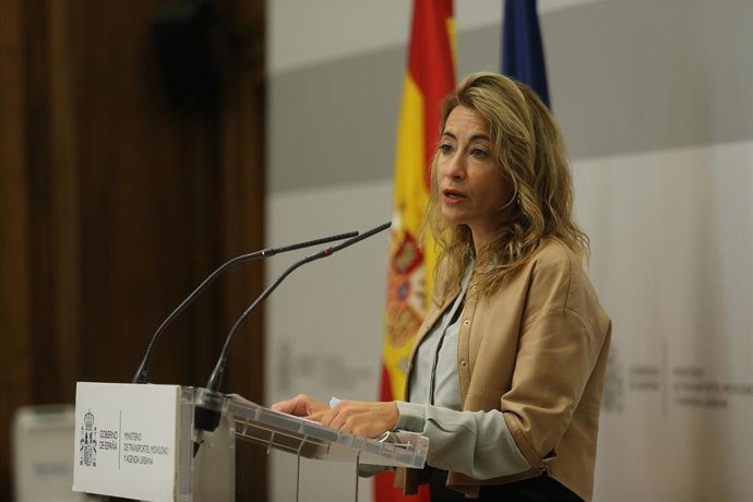 La ministra de Transportes, Movilidad y Agenda Urbana, Raquel Sánchez