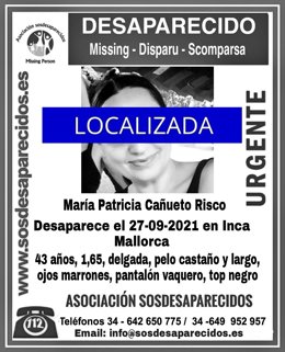 Localizada la mujer desaparecida en Inca.