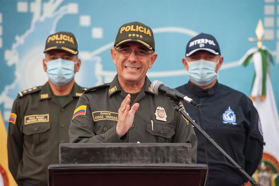 Archivo - El director general de la Policía de Colombia, Jorge Luis Vargas.