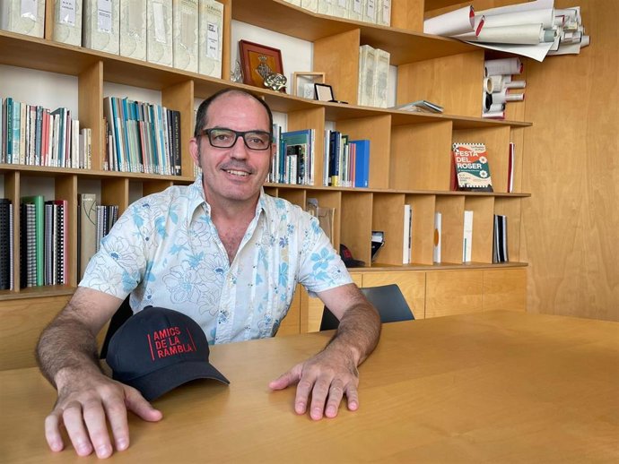 El presidente de la asociación Amics de La Rambla, Fermín Villar, en una entrevista de Europa Press