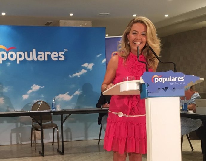 La presidenta del PP de Asturias, Teresa Mallada