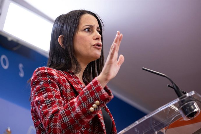 La presidenta de Cs,  Inés Arrimadas