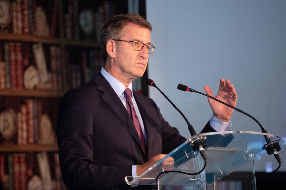Intervención del presidente de la Xunta, Alberto Núñez Feijóo.