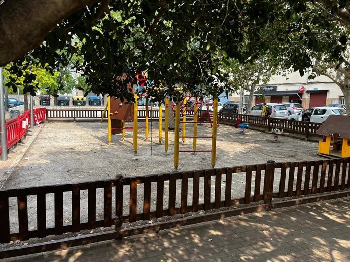 Actuaciones del 'plan renove de parques' en el parque de Baltasar Valentí