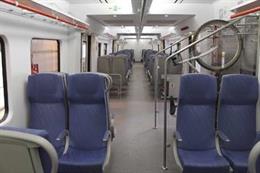 Archivo - Arxiu - Interior d'un tren de Rodalies de Catalunya