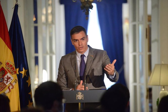 El presidente del Gobierno, Pedro Sánchez