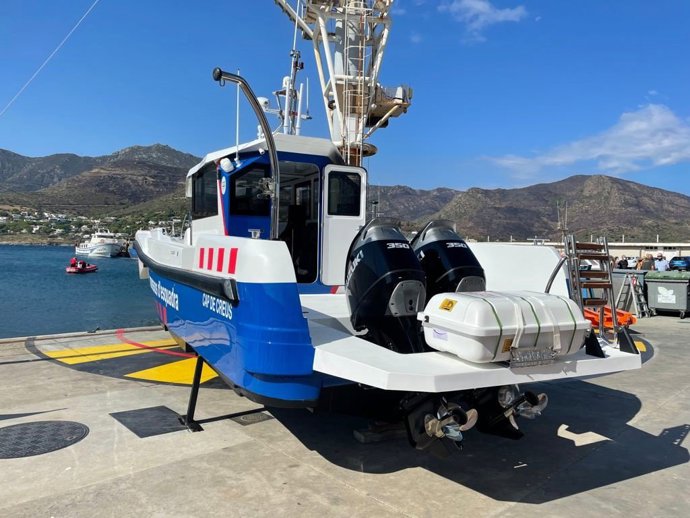 Archivo - Imagen de la nueva embarcación 'Cap de Creus' de los Mossos d'Esquadra