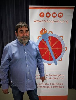Manuel Rodríguez, nuevo decano del Colegio de Sociología y Politología de Navarra.