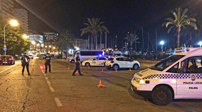 Dispositivo de la Policía Local de Palma.