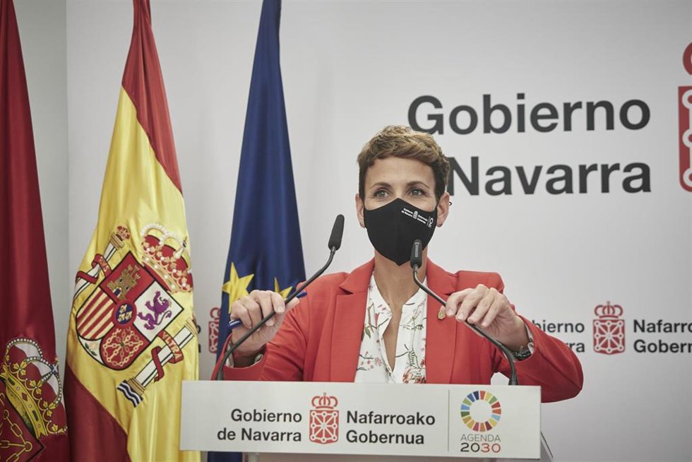 La presidenta de Navarra, María Chivite.