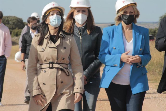 La presidenta de Cs, Inés Arrimadas, en su visita a la provincia de Cuenca