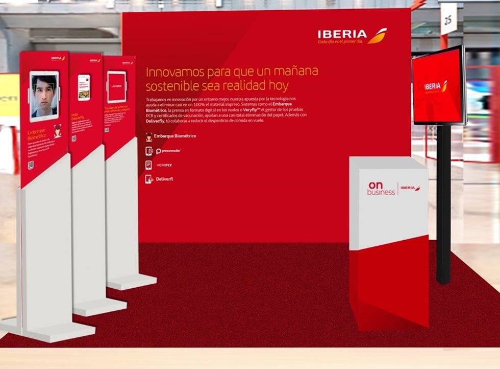 Stand de Iberia en South Summit.