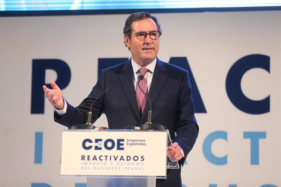 El presidente de la CEOE, Antonio Garamendi