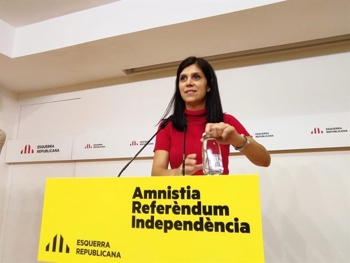 La secretaria general adjunta y portavoz de ERC, Marta Vilalta.