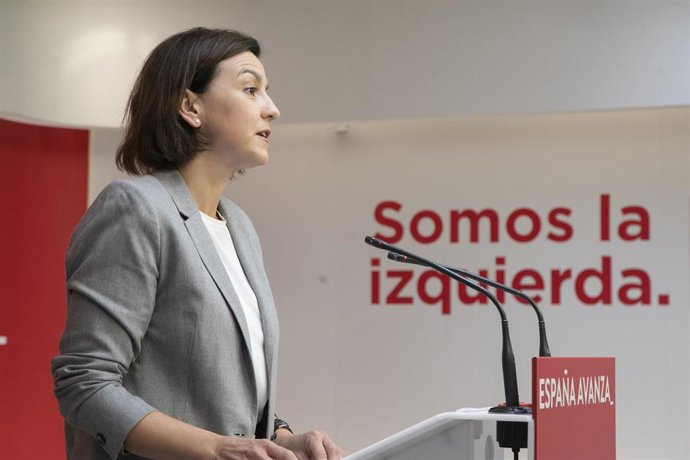 La portavoz del Comité Organizador del 40 Congreso Federal del PSOE y portavoz del Senado, Eva Granados