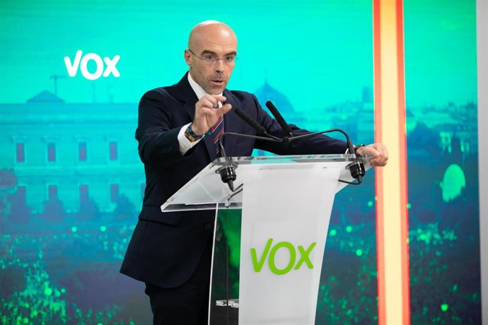 El eurodiputado y portavoz del Comité de Acción Política de Vox, Jorge Buxadé