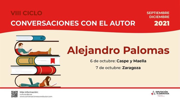 El escritor Alejandro Palomas visita Caspe, Maella y Zaragoza en 'Conversaciones con el Autor' de la DPZ.