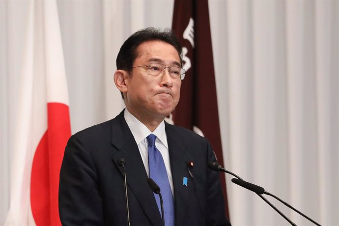 29 September 2021, Japan, Tokyo: Former Japanese Foreign Minister Fumio Kishida speaks during a press conference after he was elected as the Liberal Democratic Party (LDP) Party President at the party's headquarters in Tokyo. Photo: Pool/ZUMA Press Wire