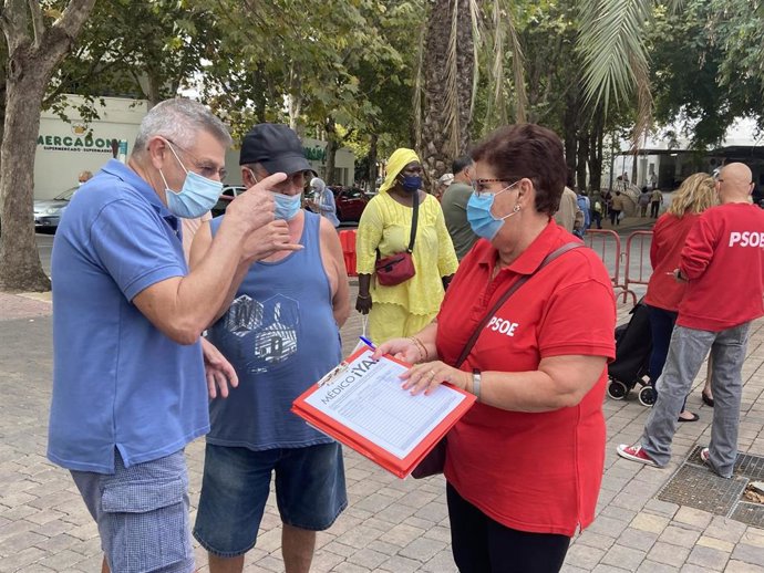 Campaña del PSOE para reclamar la vuelta a la presencialidad en la Atención Primaria