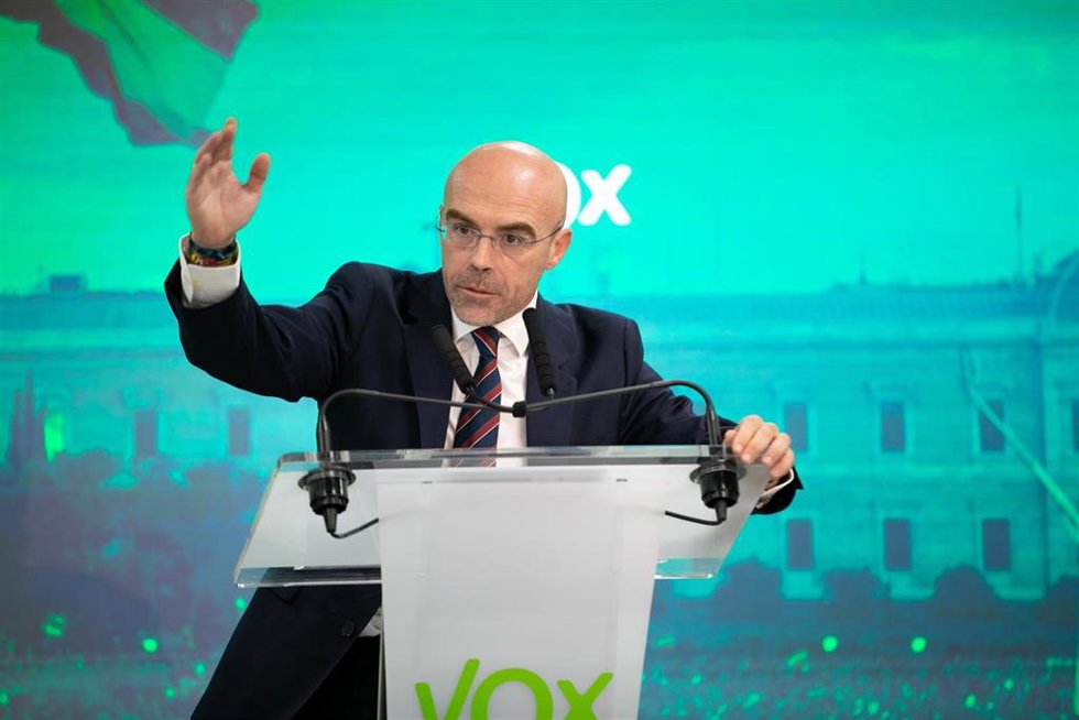 El eurodiputado y portavoz del Comité de Acción Política de Vox, Jorge Buxadé