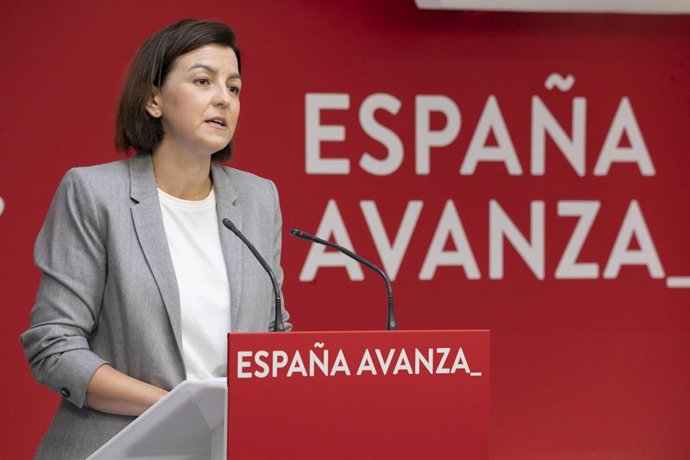 La portavoz del Comité Organizador del 40 Congreso Federal del PSOE y portavoz del Senado, Eva Granados