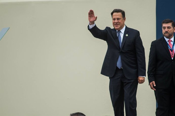 Archivo - 01 June 2019, El Salvador, San Salvador: Juan Carlos Varela, President of Panama, attends the inauguration of newly appointed President of El Salvador Nayib Bukele during a swearing-in ceremony. Photo: Camilo Freedman/ZUMA Wire/dpa