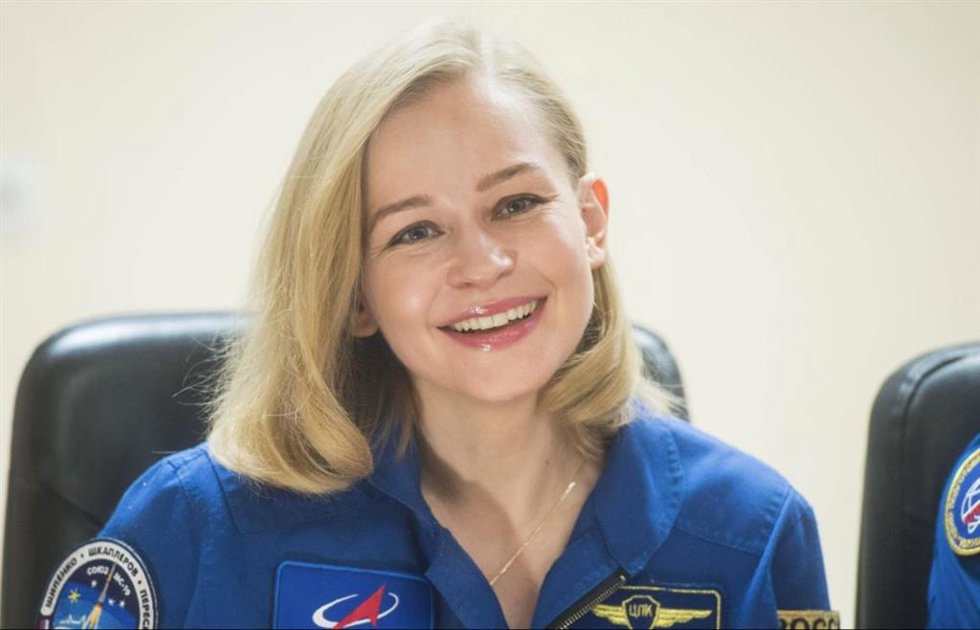 Yulia Peresid durante la rueda de prensa previa al lanzamiento