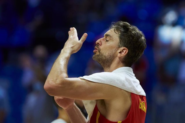 Archivo - Pau Gasol of Spain during friendly match between Spain and France to preparation to Tokyo 2021 Olympics Games at Martin Carpena Stadium on July 08, 2021 in Malaga, Spain