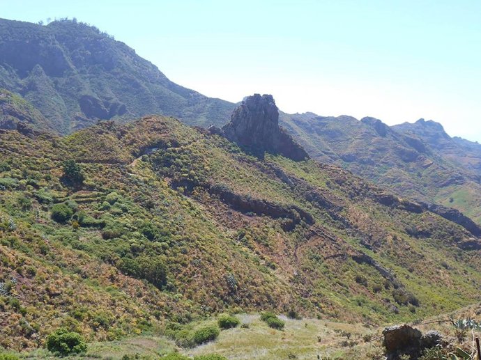 Camino del Tomadero, en Anaga