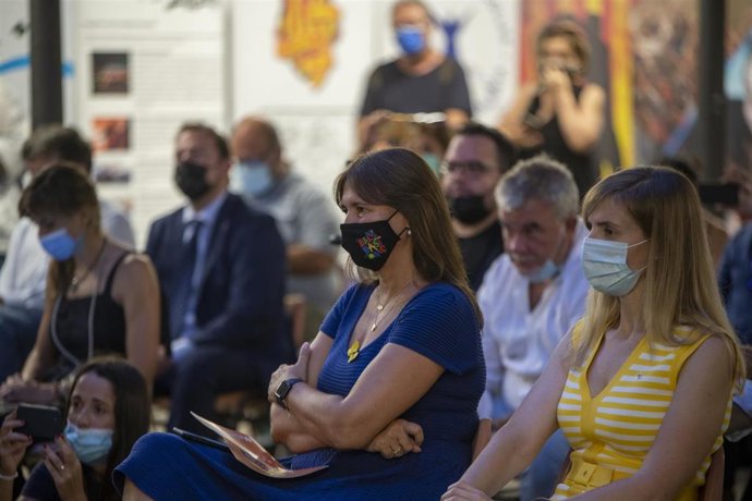 Imagen de archivo - La presidenta del Parlament, Laura Borrs, a 25 de septiembre de 2021, en LAlguer, Cerdeña (Italia). 