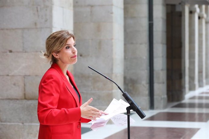 La portavoz del PSOE en la Asamblea, Hana Jalloul.