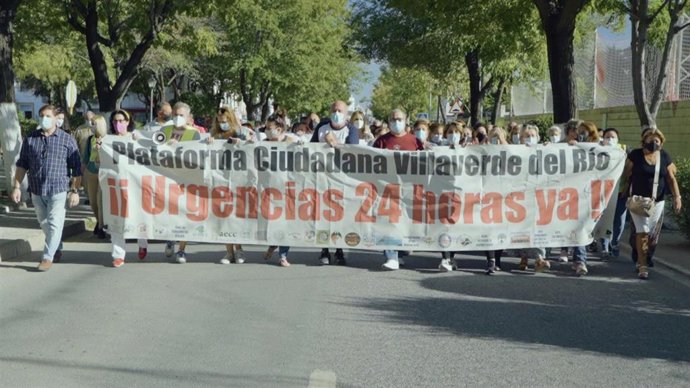 Protesta en Villaverde del Río