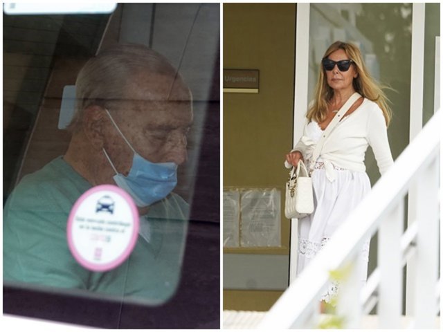 Antonio García ha recibido el alta arropado por su hija Ana Obregón, inseparable de su padre en estos momentos