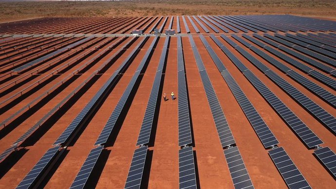 Solar panels at Gold Fields Granny Smith mine (Image Credit: Gold Fields)