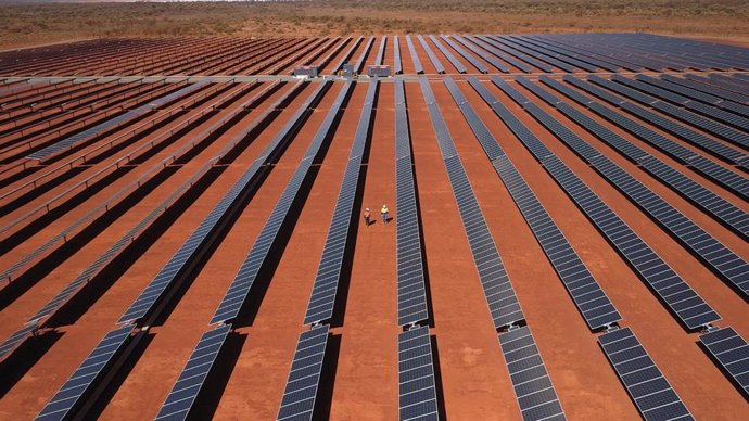 Solar panels at Gold Fields Granny Smith mine (Image Credit: Gold Fields)