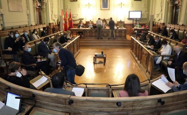 Pleno municipal del Ayuntamiento de Valladolid.