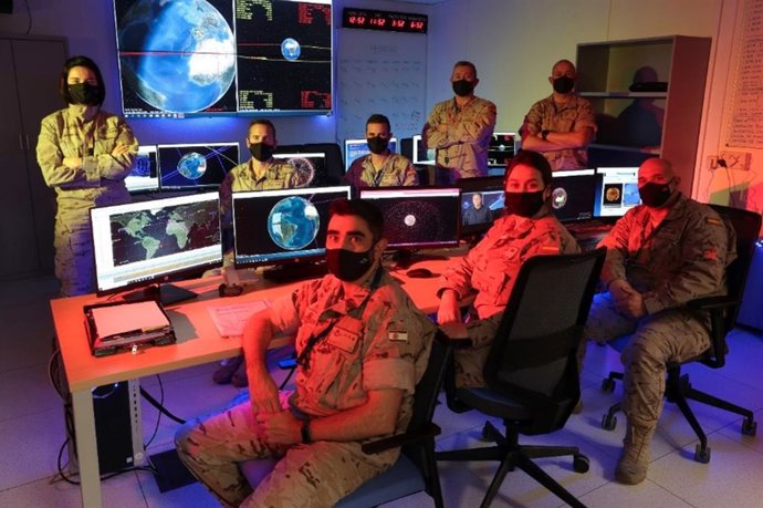 Sala de vigilancia espacial.