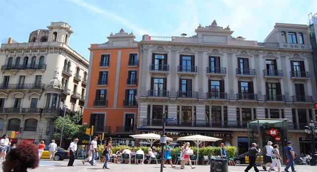 Un hotel en La Rambla de Barcelona