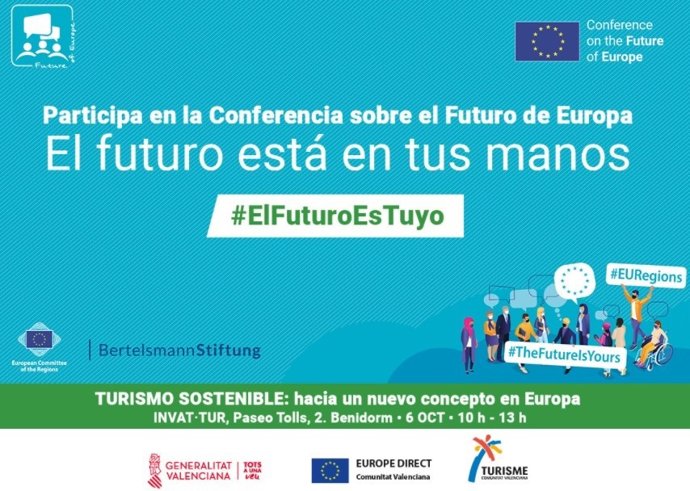 Benidorm acoge la primera jornada de la Comunitat Valenciana para conocer la opinión de los ciudadanos sobre varios temas para buscar el futuro de Europa