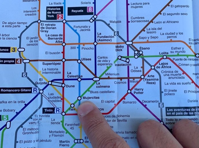 Plano Literario del Metro de Madrid