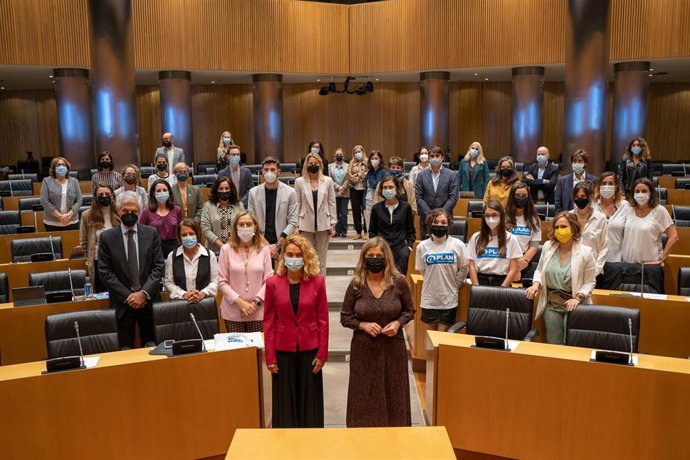 La presidenta del Congreso de los Diputados, Meritxell Batet, en el acto del Día de la Niña organizado por Plan International