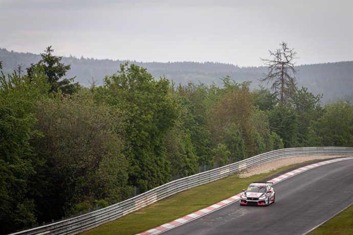 Archivo - 18 Monteiro Tiago (por), ALL-INKL.DE Munnich Motorsport, Honda Civic Type R TCR (FK8), action during the 2021 FIA WTCR Race of Germany, 1st round of the 2021 FIA World Touring Car Cup, on the Nurburgring Nordschleife, from June 3 to 6, 2021 in