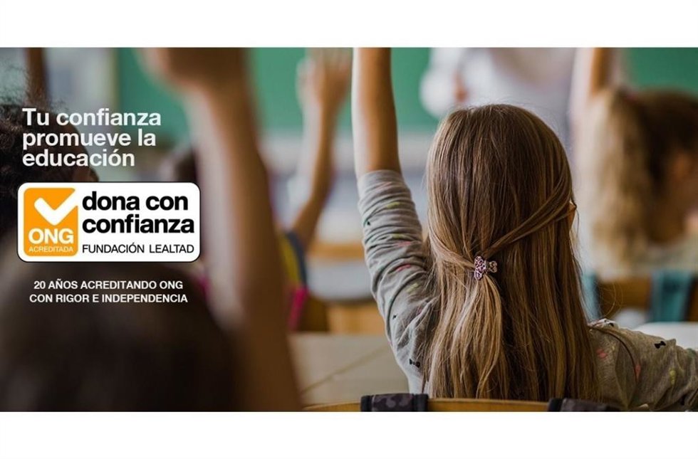 Imagen de la campaña para presentar el Sello 'Dona con confianza' de la Fundación Lealtad