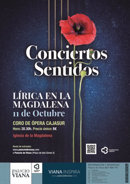 Cartel del concierto lírico que dará en La Magdalena el Coro de Ópera Cajasur.