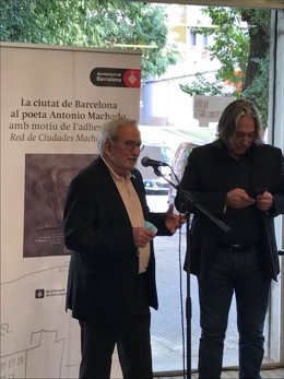 El concejal de Cultura, Jesús Bárez, participa en el homenaje a Antonio Machado en Barcelona