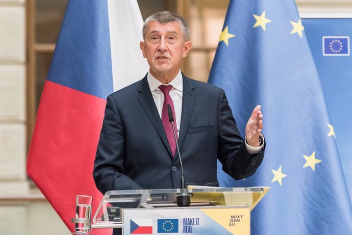 Archivo - July 19, 2021, Prague, Czech Republic: Czech prime minister Andrej Babis  speaks during press conference related to the presentation of Recovery and Resilience Facility.