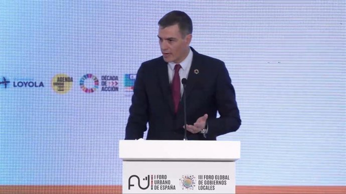 Sánchez en su intervención este martes.